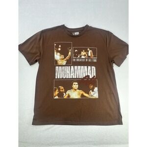 Muhammad Ali Shirt Mens  Brown Size Large